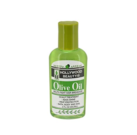 Scalp treatment with Hollywood Beauty olive oil
