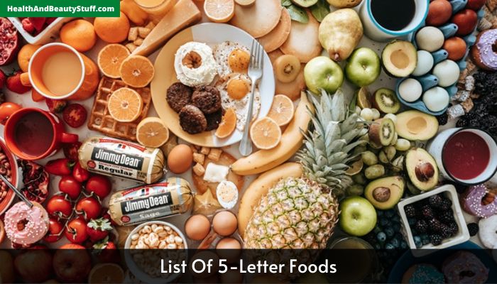 List Of 5-Letter Foods
