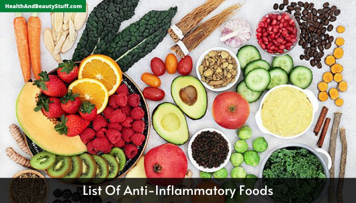 List Of Anti-Inflammatory Foods