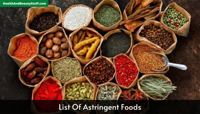 List Of Astringent Foods