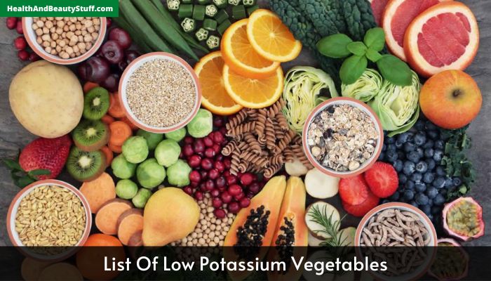 List Of Low Potassium Vegetables
