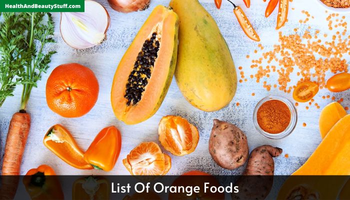 List Of Orange Foods