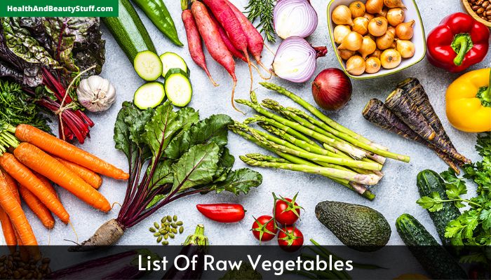 List Of Raw Vegetables