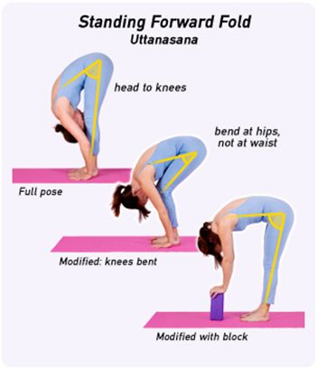how to Standing Forward Fold Pose - Uttanasana