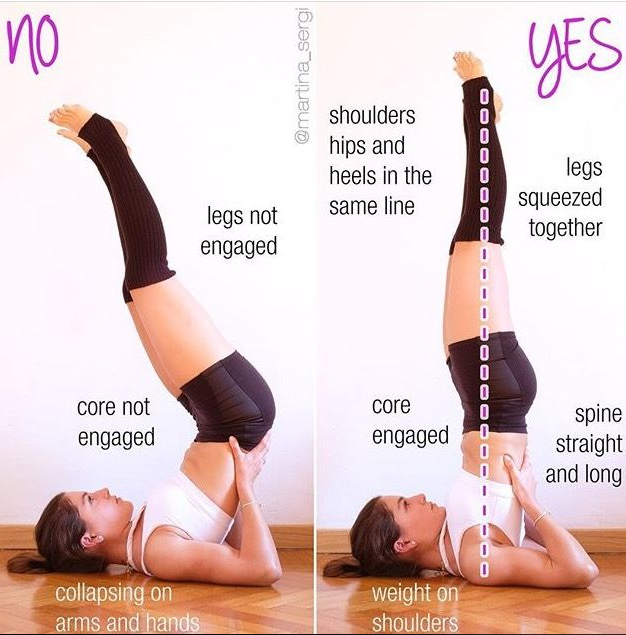 how to shoulder stand yoga pose
