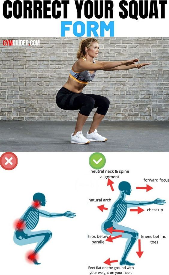 how to squat - correct position