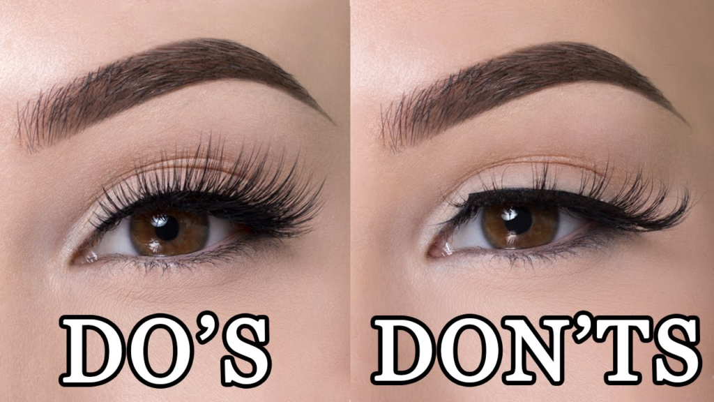 Do's and Don'ts while Applying False Lashes