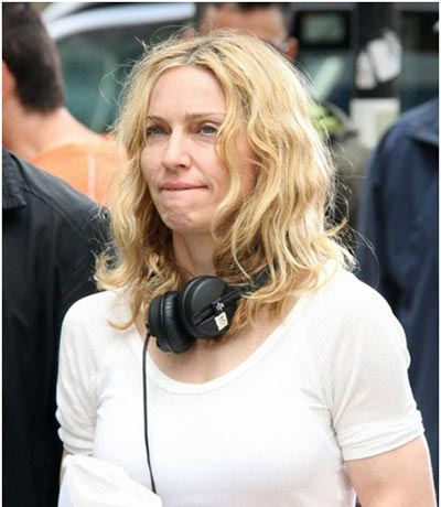 Madonna in Simple No Makeup Look