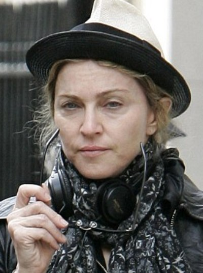 Madonna without Makeup in New York City