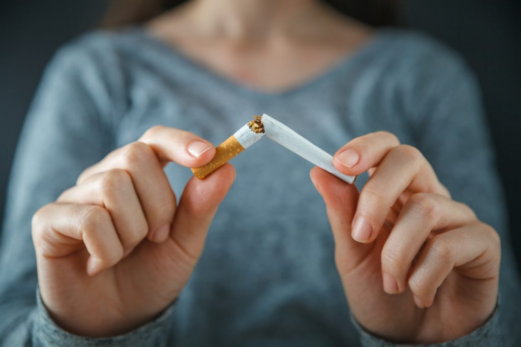 Quit smoking cigarettes to reduce anxiety